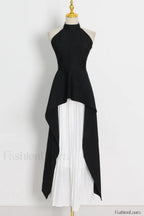 Victoria Layered Stylish Halter Gown Set