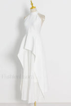 Victoria Layered Stylish Halter Gown Set