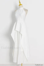 Victoria Layered Stylish Halter Gown Set