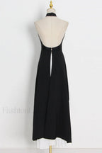 Victoria Layered Stylish Halter Gown Set