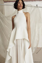 Victoria Layered Stylish Halter Gown Set