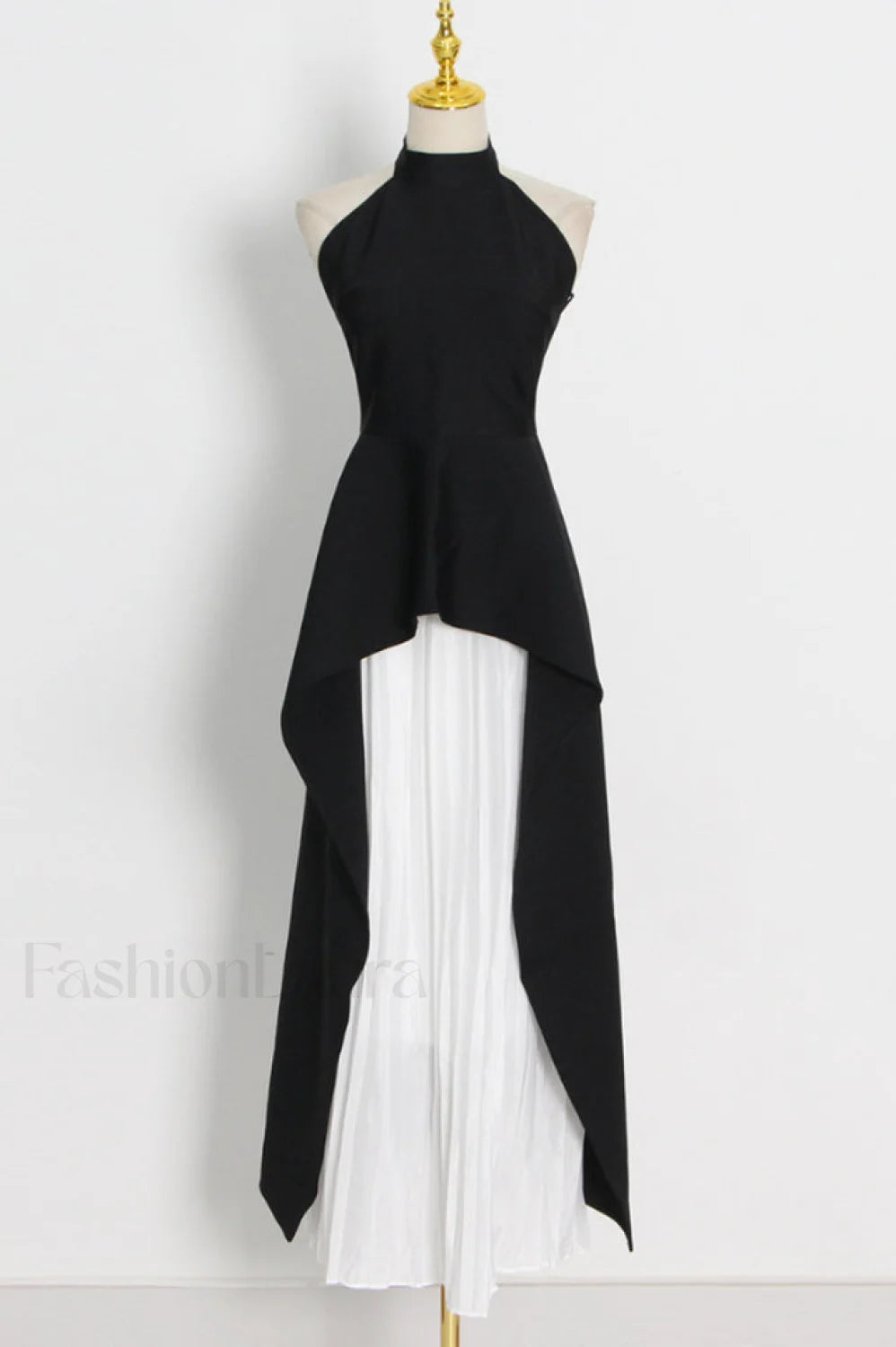 Victoria Layered Stylish Halter Gown Set