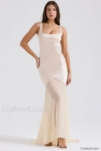 Victory Light Green Charming Chiffon Maxi Dress