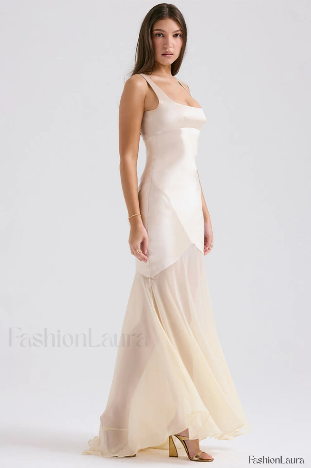 Victory Light Green Charming Chiffon Maxi Dress