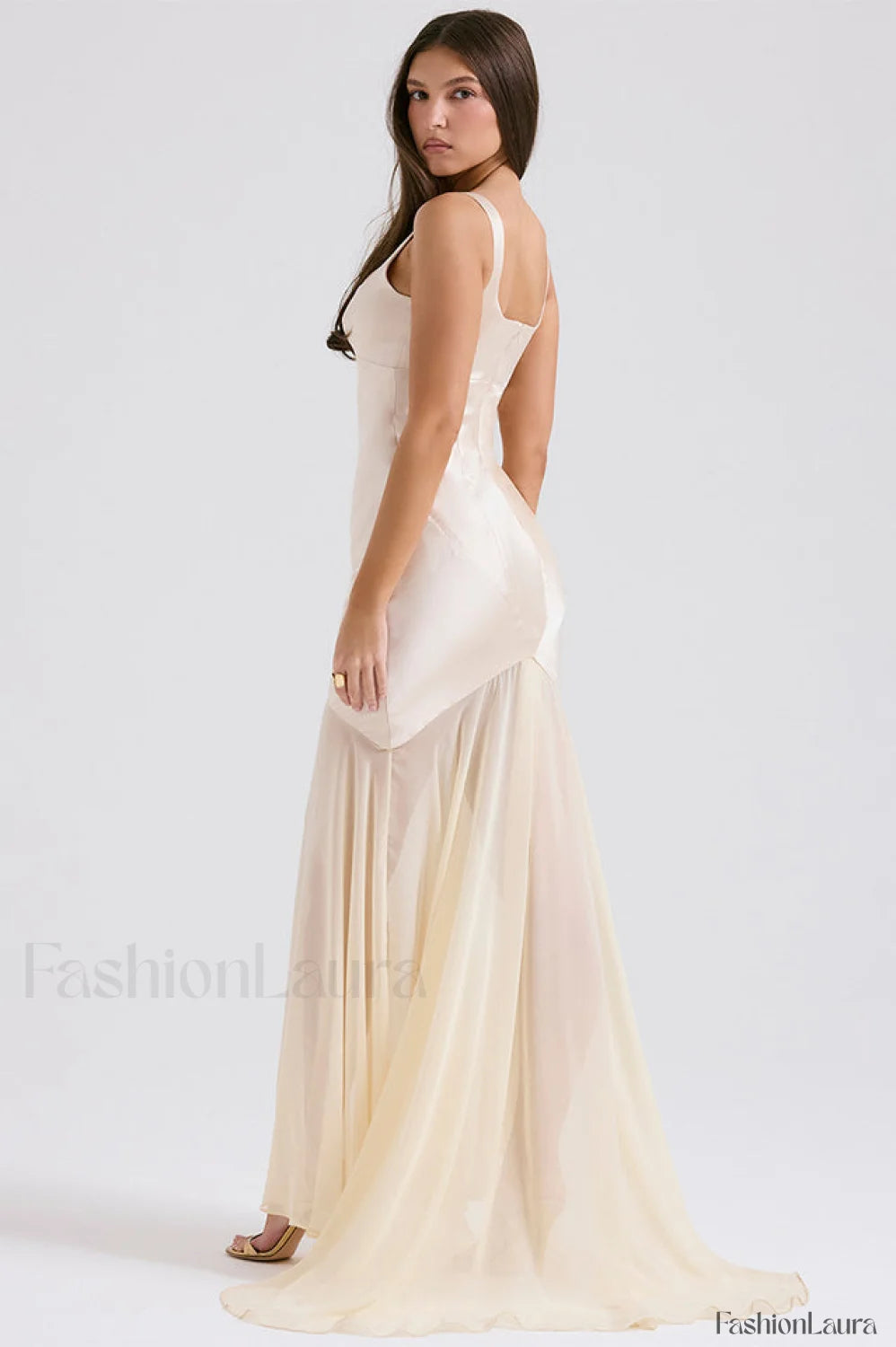 Victory Light Green Charming Chiffon Maxi Dress