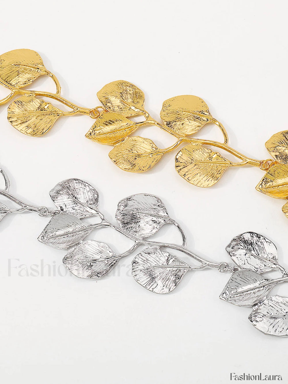 Vintage Alloy Graceful Leaf Design Necklace Gold / One Size Necklaces