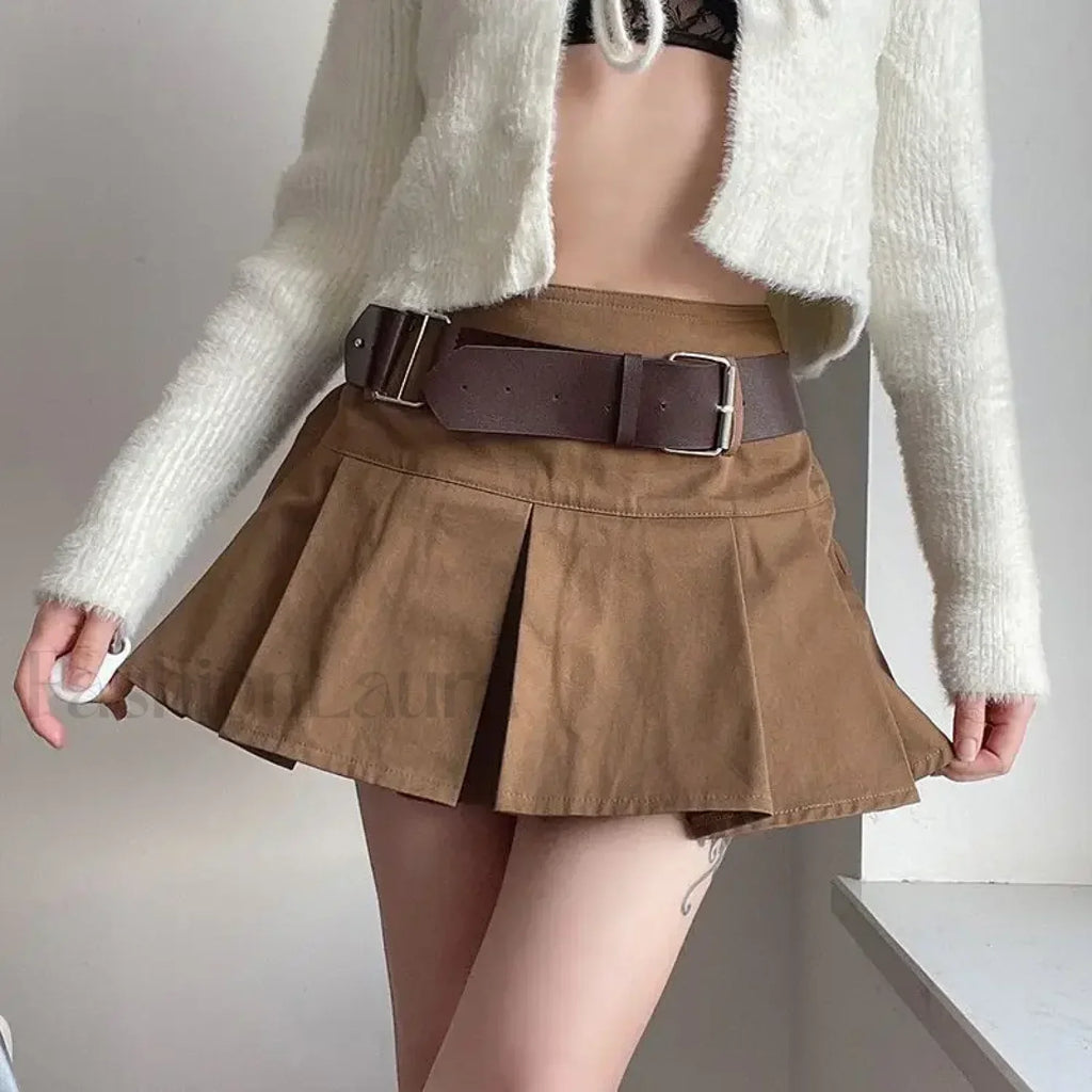 Vintage American College Y2K Skirt
