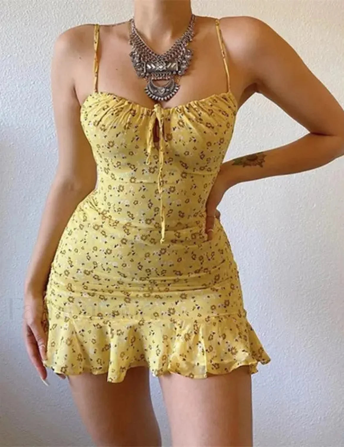 Vintage Camisole Backless Mini Dress Main image
