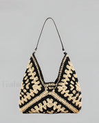 Vintage Crochet Macrame Shoulder Bag Bag