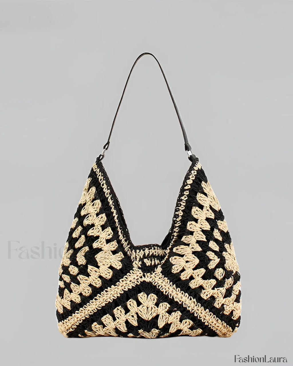 Vintage Crochet Macrame Shoulder Bag Bag