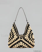 Vintage Crochet Macrame Shoulder Bag Bag