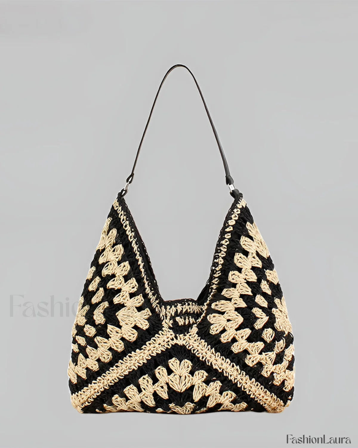 Vintage Crochet Macrame Shoulder Bag Bag