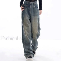 Vintage Dark Wash Trendy High Waist Boyfriend Jeans women clothing