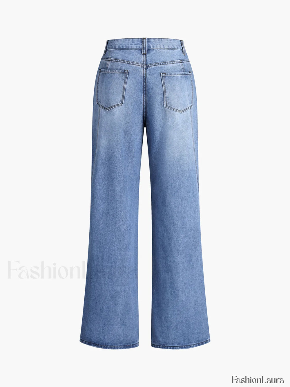 Vintage Denim Straight Leg Pants Jeans