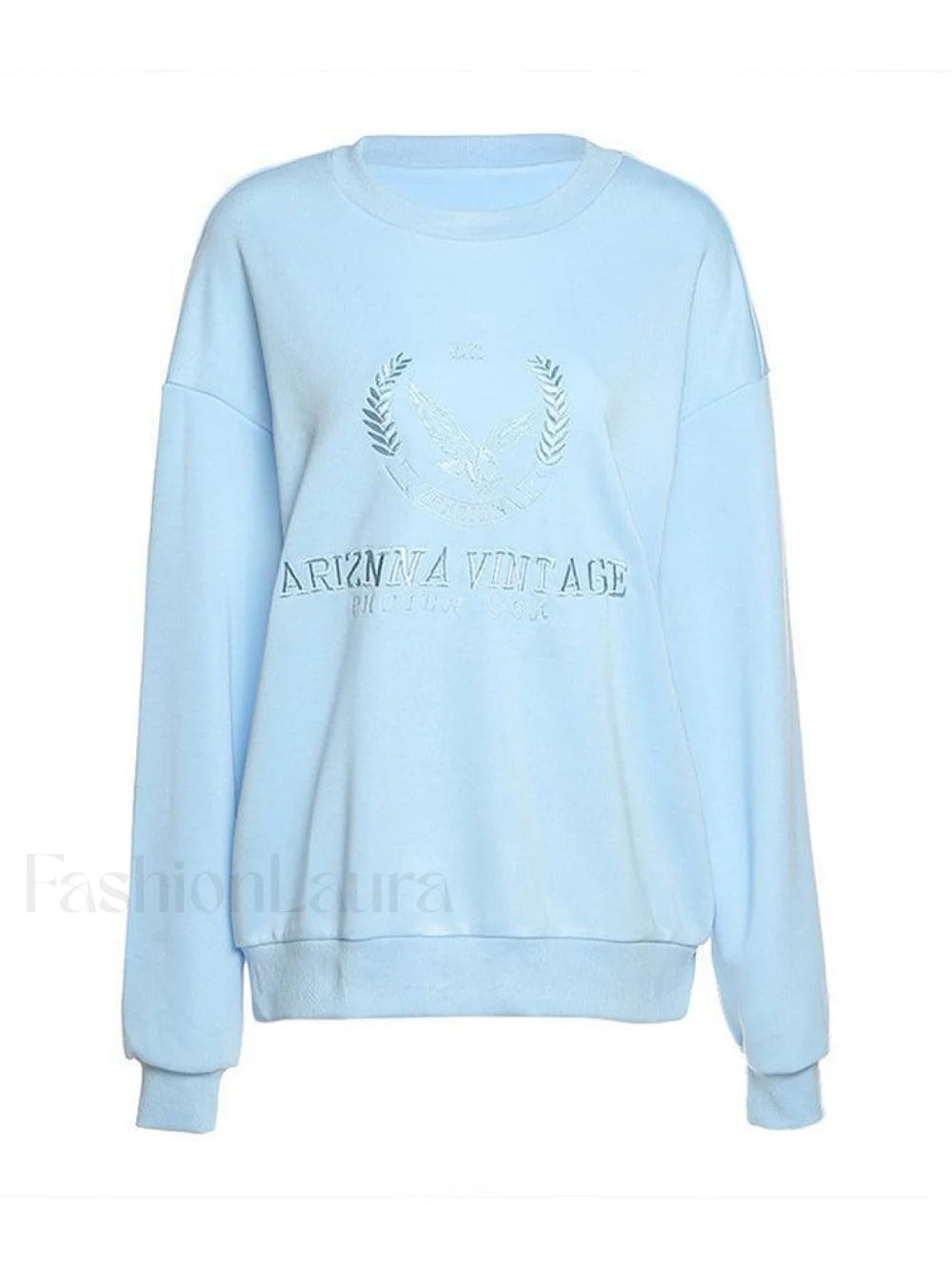 Vintage Embroidered Long Sleeve Sweatshirt Sweatshirts & Hoodies L