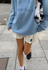 Vintage Embroidered Long Sleeve Sweatshirt Sweatshirts & Hoodies L