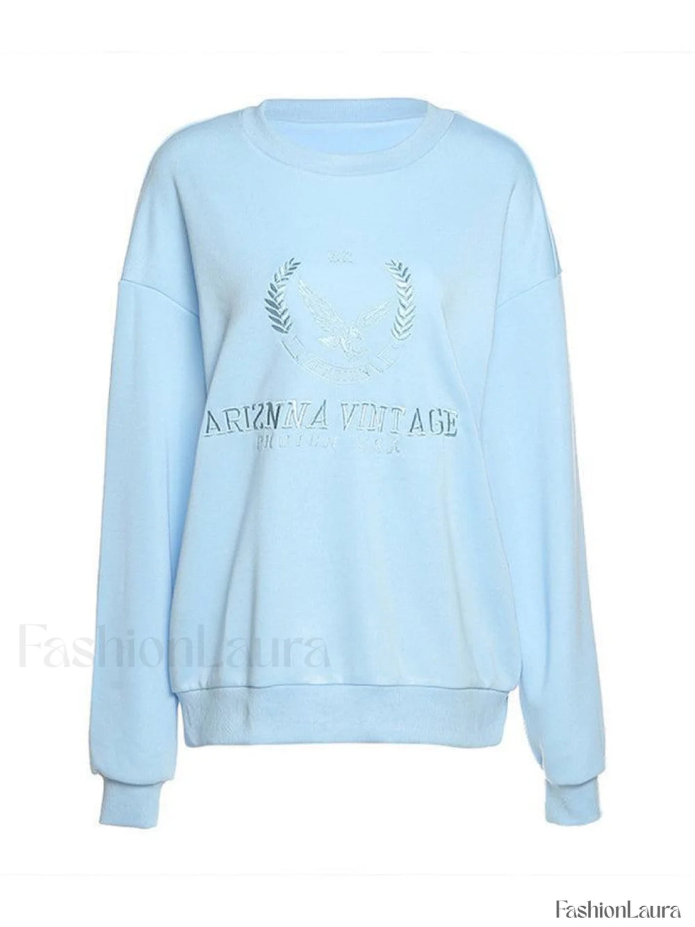 Vintage Embroidered Long Sleeve Sweatshirt Sweatshirts & Hoodies L
