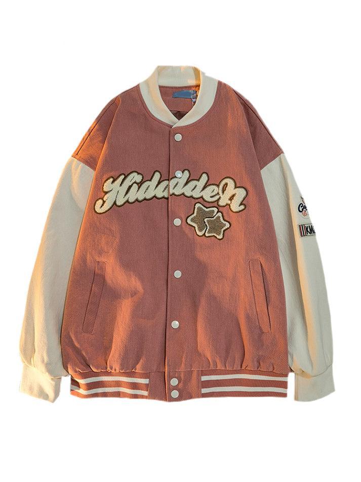Vintage Embroidery Varsity Jacket Jackets