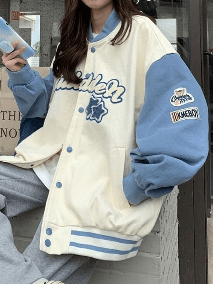 Vintage Embroidery Varsity Jacket Secondary image