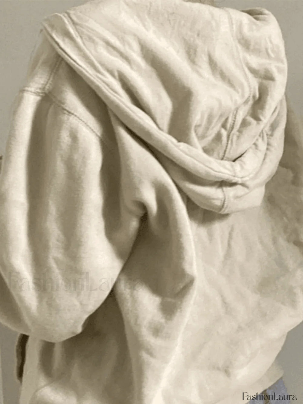 Vintage Floral Graphic Zip Up Hoodie Sweatshirts & Hoodies L