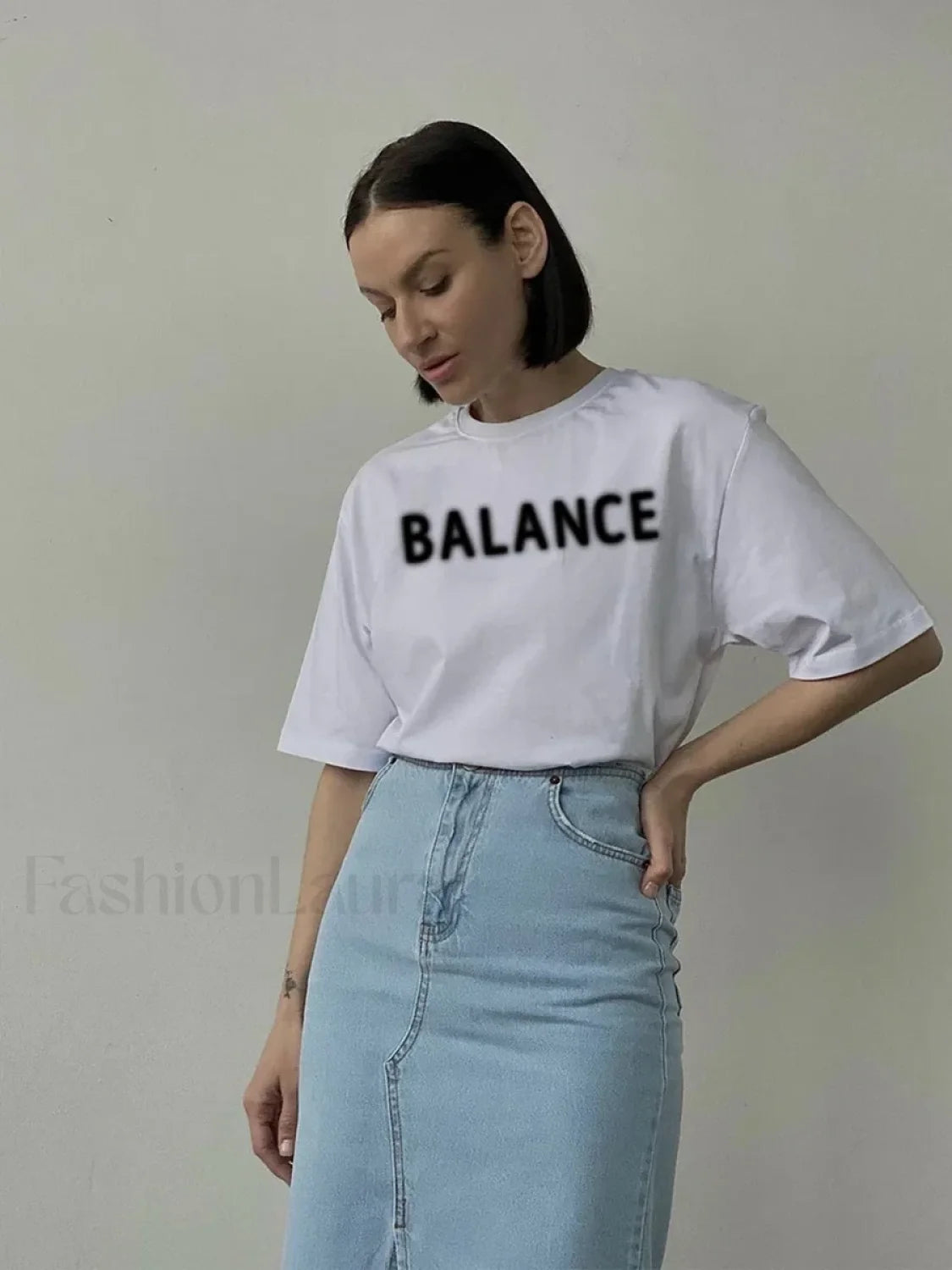 Vintage Letter Printed T-Shirt Secondary image