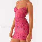 Vintage Pearl Embellished Floral Dress