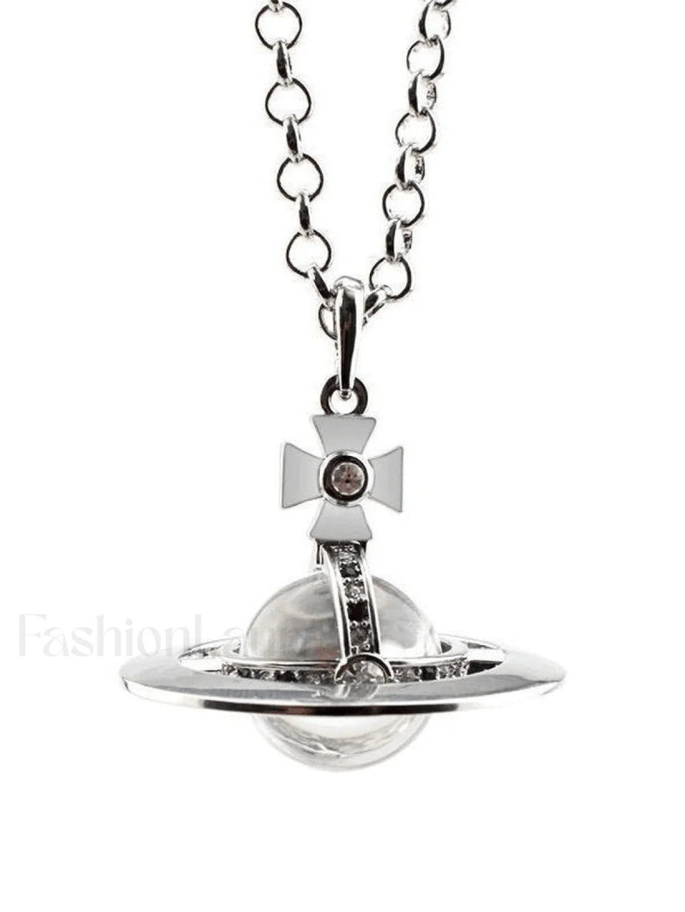 Vintage Planet Pendant Necklace Silver / ONE SIZE Necklaces
