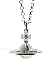 Vintage Planet Pendant Necklace Silver / ONE SIZE Necklaces