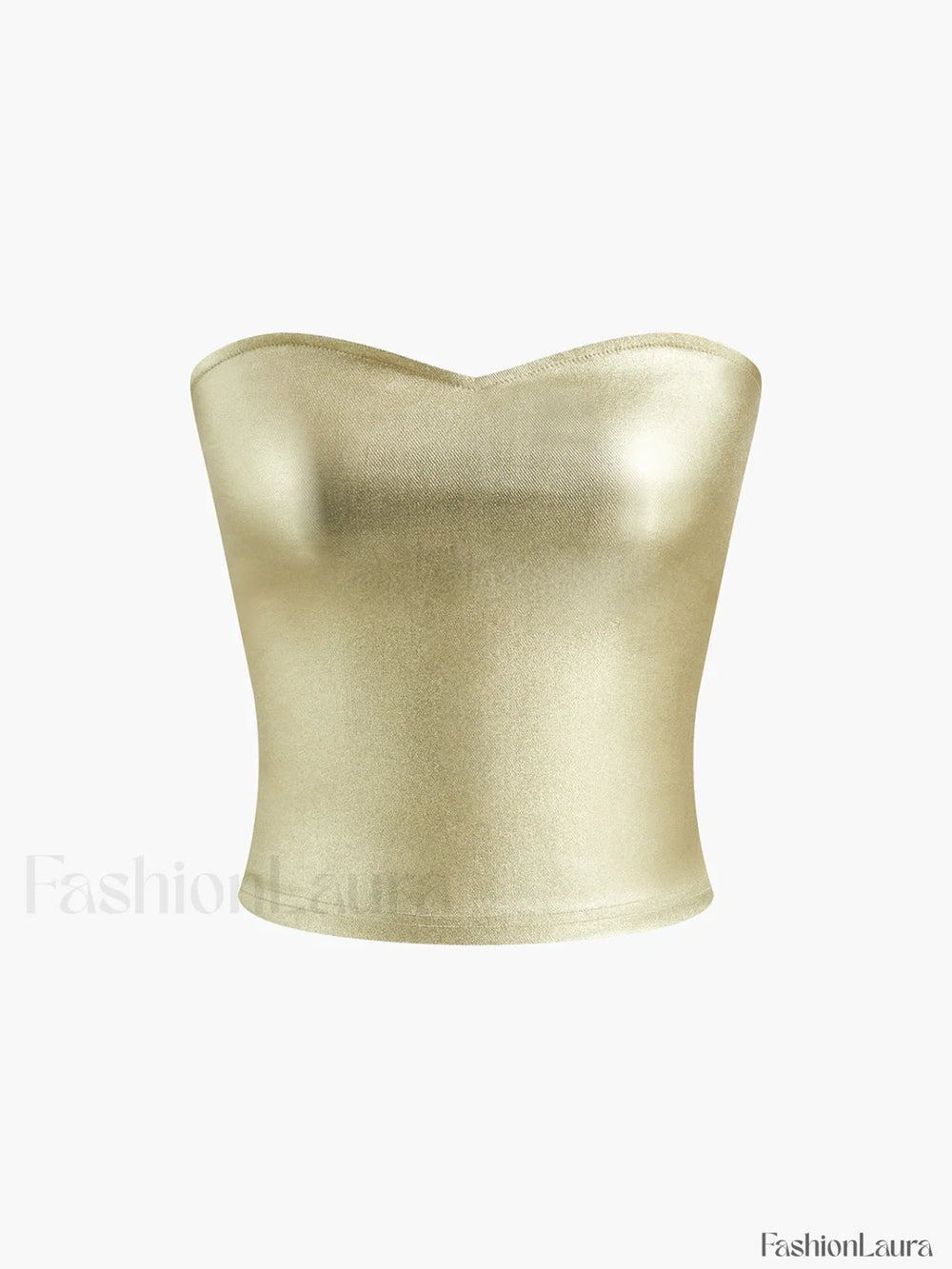 Vintage Purl Strapless Tube Top Tank Tops & Camis