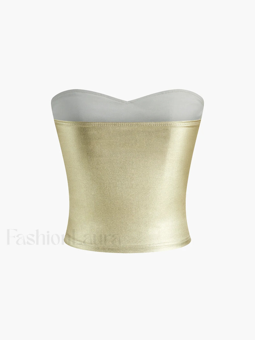 Vintage Purl Strapless Tube Top Tank Tops & Camis