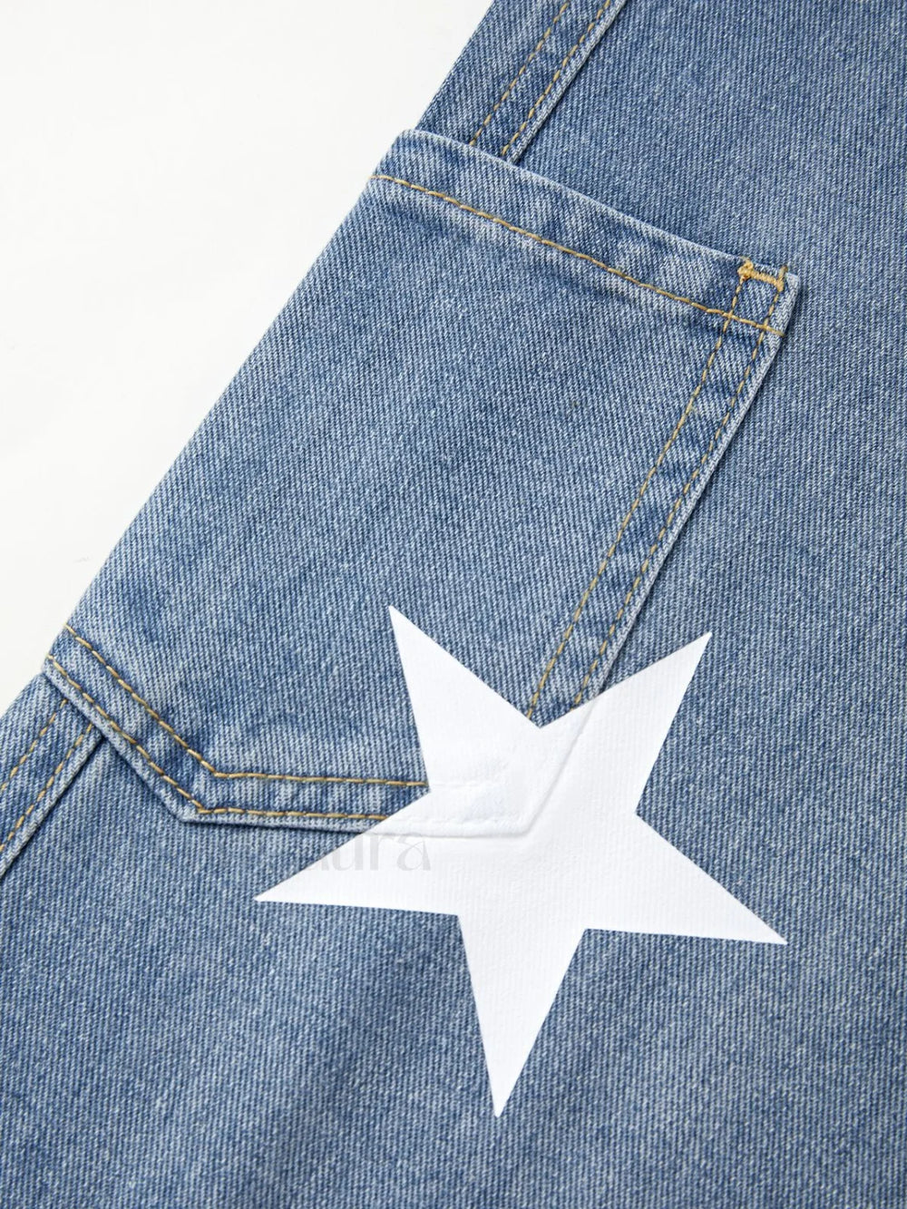Vintage Star Distressed Cargo Jeans Cargo Jeans