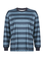 Vintage Striped Pullover Sweatshirt Sweatshirts & Hoodies L