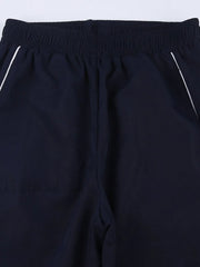 Vintage Striped Piping Baggy Sweatpants Straight Leg Pants