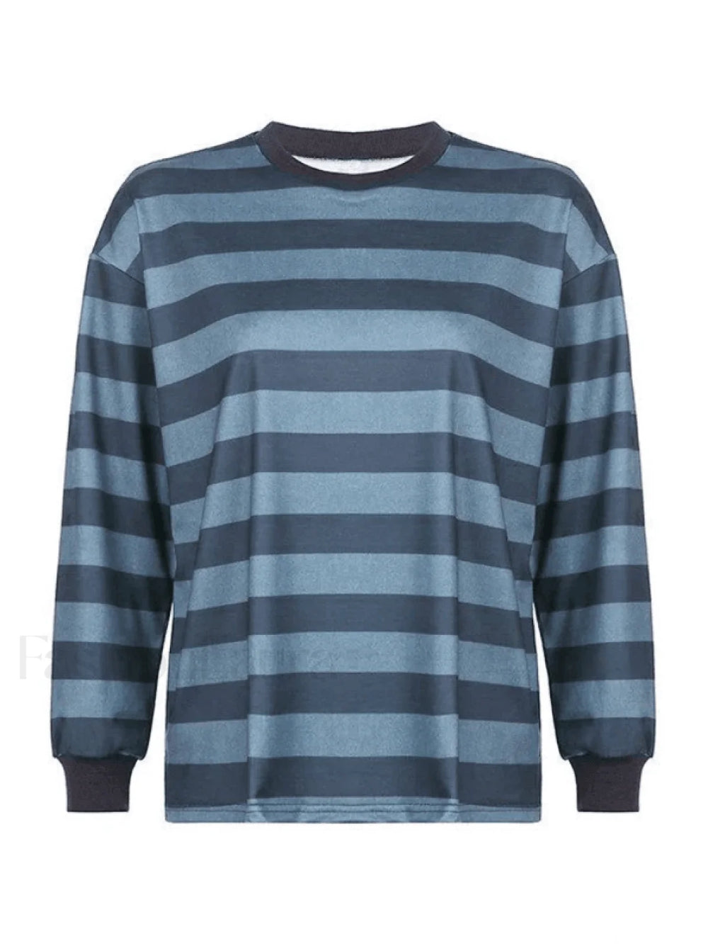 Vintage Striped Pullover Sweatshirt Sweatshirts & Hoodies L