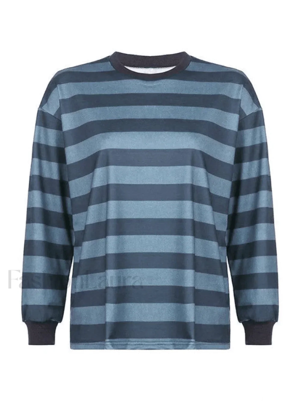 Vintage Striped Pullover Sweatshirt Sweatshirts & Hoodies L