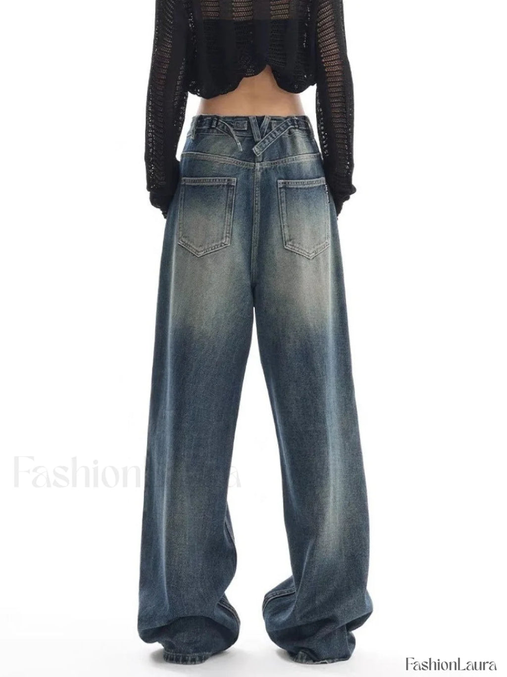 Vintage Wash 90’s Trendy Baggy Boyfriend Jeans women clothing