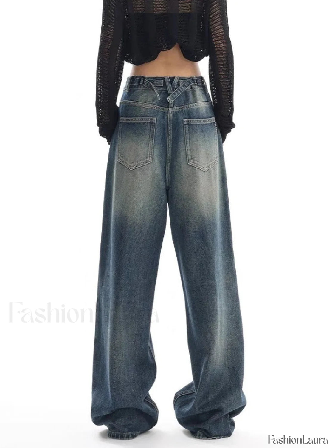 Vintage Wash 90’s Trendy Baggy Boyfriend Jeans women clothing