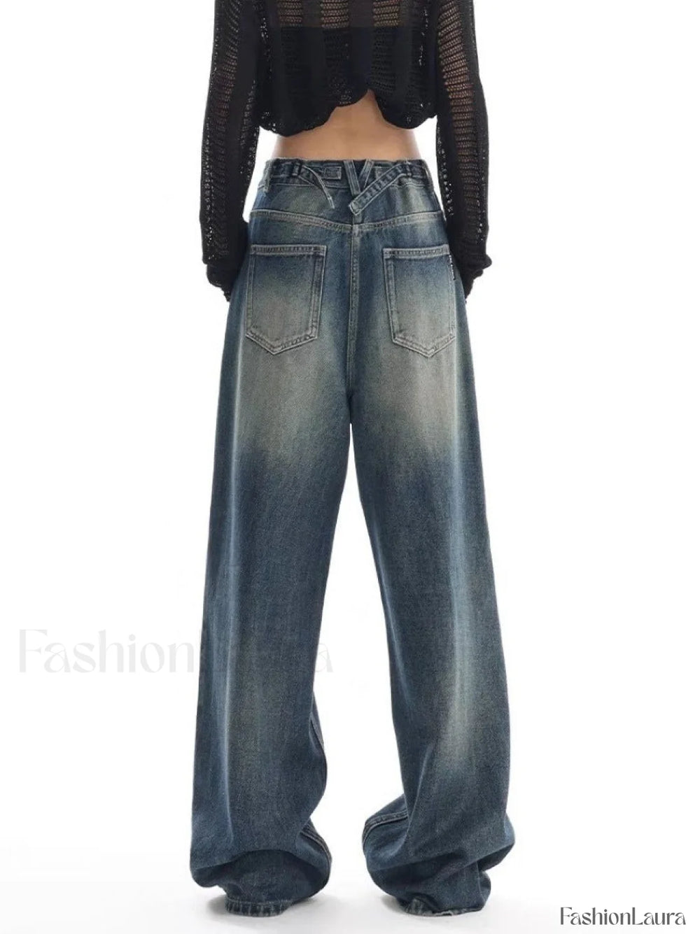 Vintage Wash 90’s Trendy Baggy Boyfriend Jeans women clothing