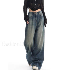 Vintage Wash 90’s Trendy Baggy Boyfriend Jeans women clothing