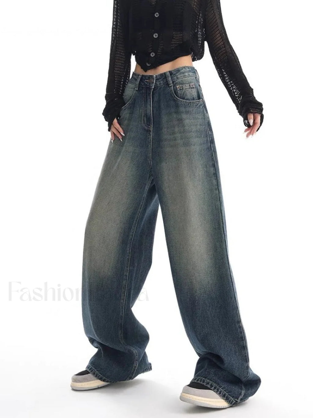 Vintage Wash 90’s Trendy Baggy Boyfriend Jeans women clothing