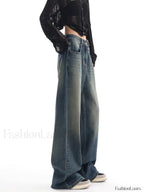 Vintage Wash 90’s Trendy Baggy Boyfriend Jeans women clothing