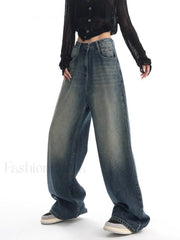 Vintage Wash 90’s Trendy Baggy Boyfriend Jeans women clothing