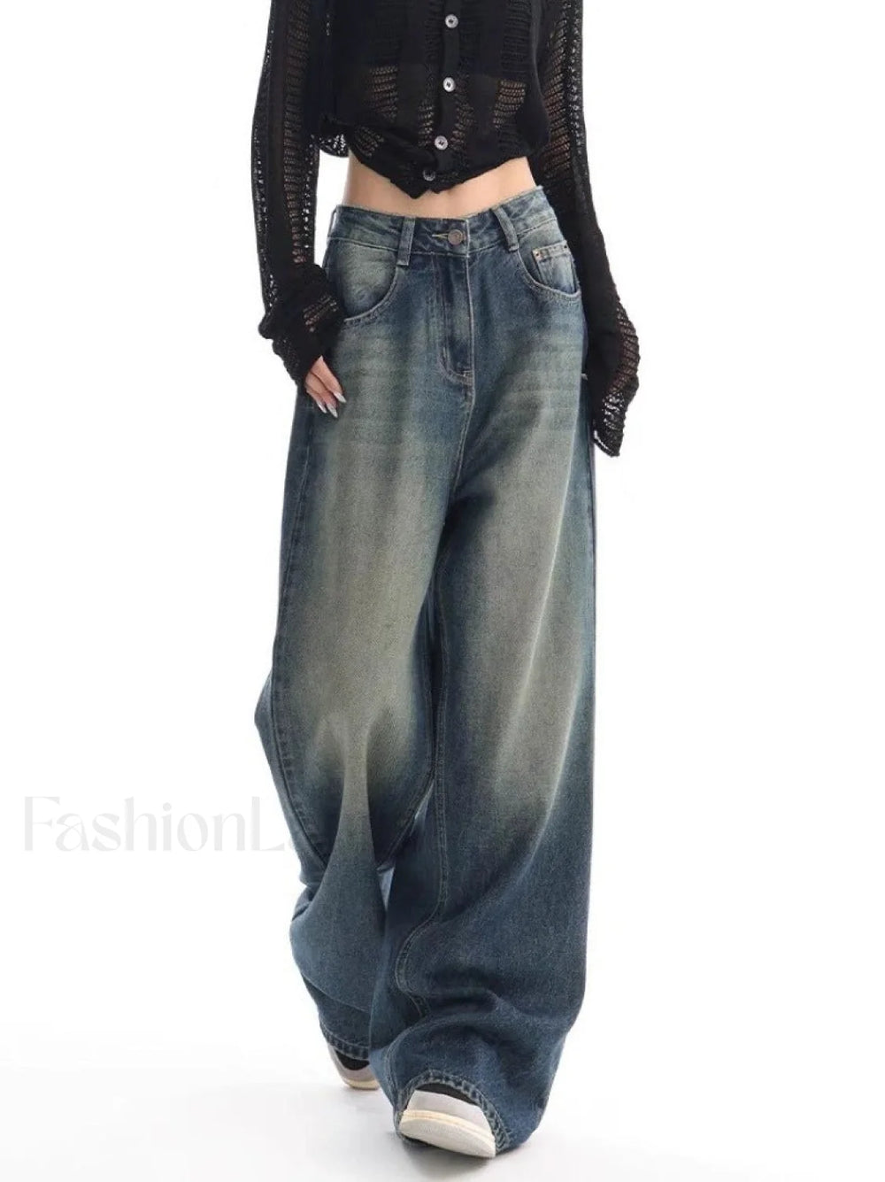 Vintage Wash 90’s Trendy Baggy Boyfriend Jeans women clothing