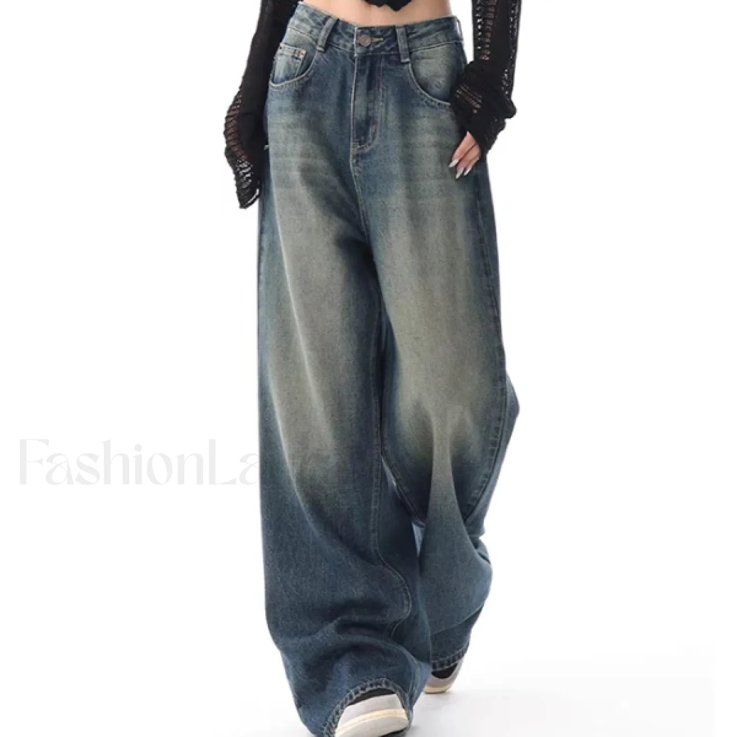 Vintage Wash 90’s Trendy Baggy Boyfriend Jeans women clothing