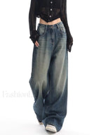 Vintage Wash 90’s Trendy Baggy Boyfriend Jeans women clothing