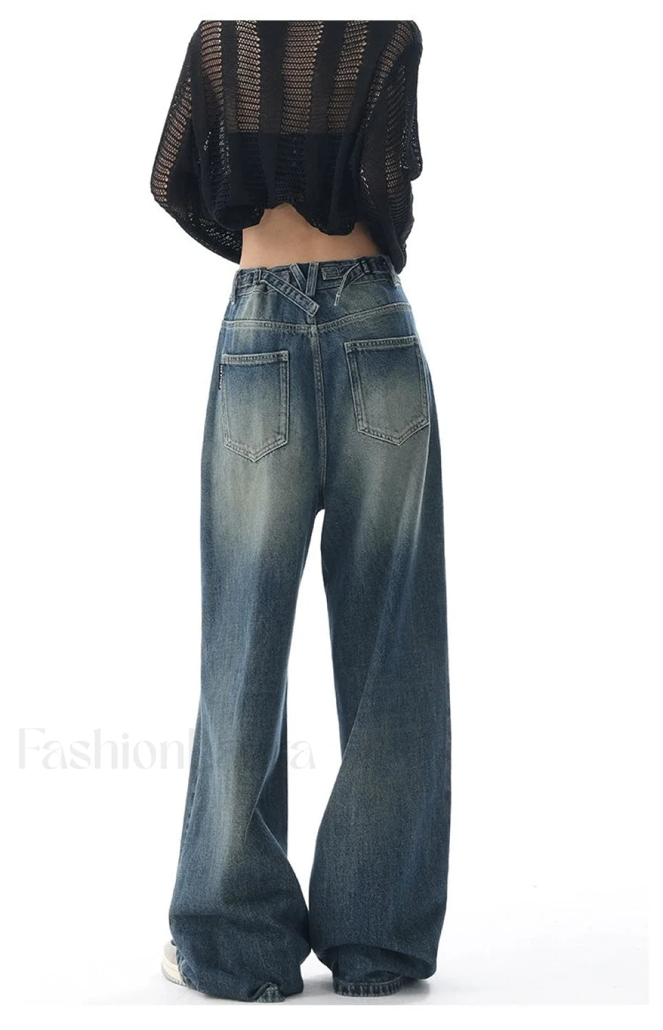 Vintage Wash 90’s Trendy Baggy Boyfriend Jeans women clothing