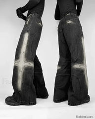 Vintage Washed Baggy Pants for Halloween Style