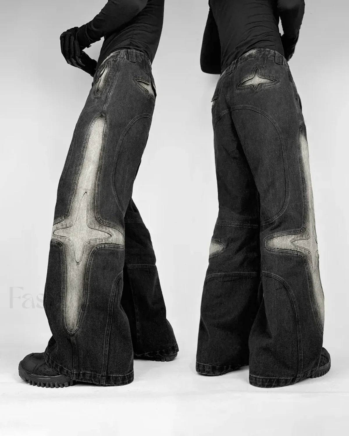 Vintage Washed Baggy Pants Secondary image