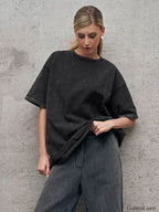 Vintage Wax Print Cotton T Shirt