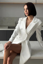 Waist Cinched Sweet Suit Style Strappy Work Dress